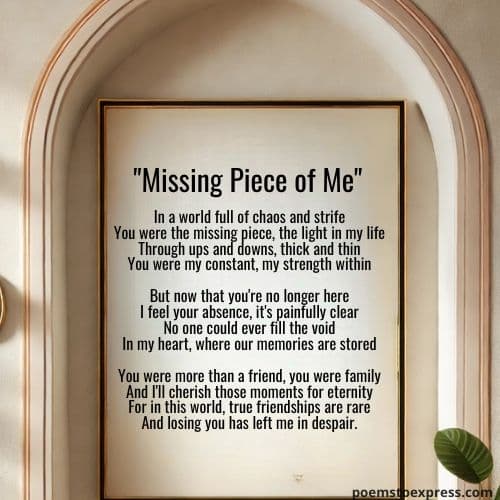 Best friend poems that will make you cry