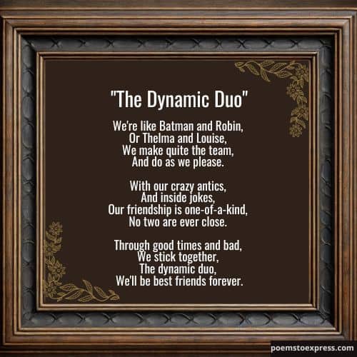 Funny poem about friendship