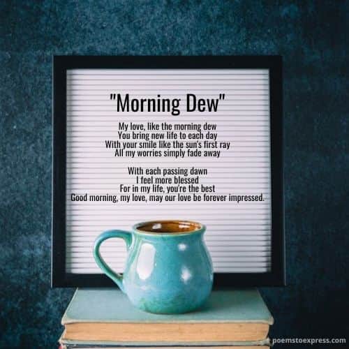 Good morning love poem for girlfriend