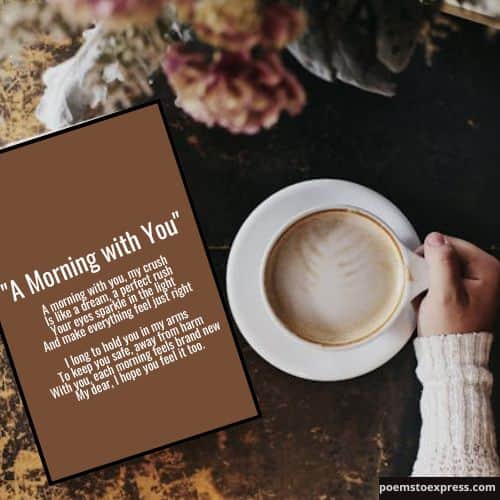 Good morning poems for crush