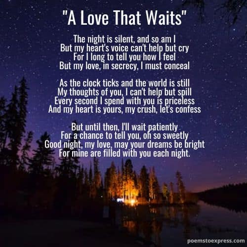 Good night poems for crush