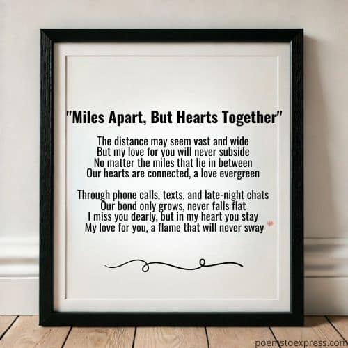Love poems for him long distance