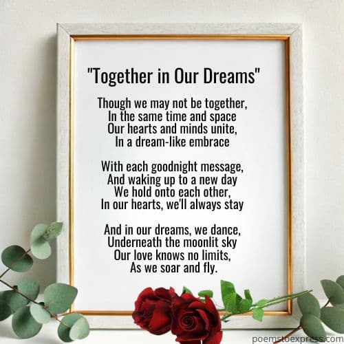 Love poems for long distance relationship
