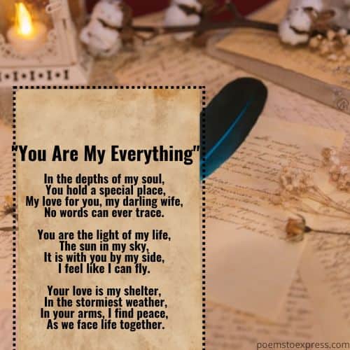 Love poems for wife to make her cry