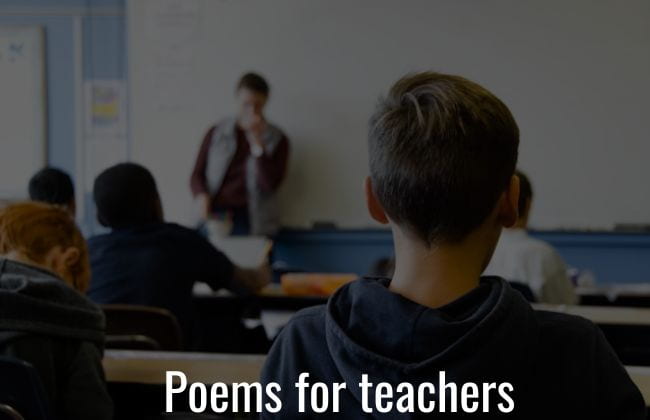 Poems for teachers
