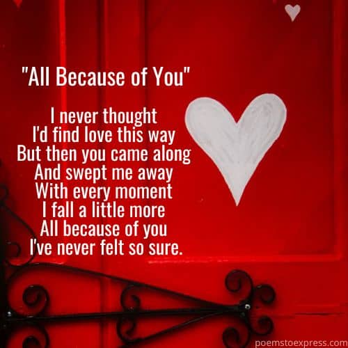 Short falling in love poems