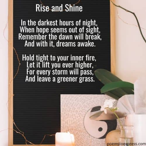 Short poems of inspiration