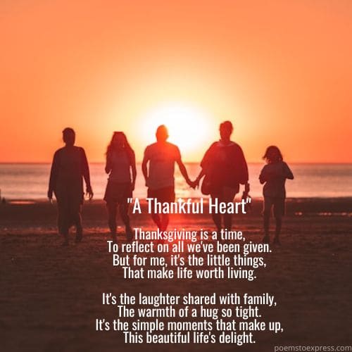 Thanksgiving poems for family