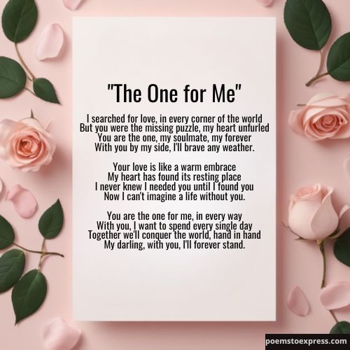Romantic poems to make her feel special