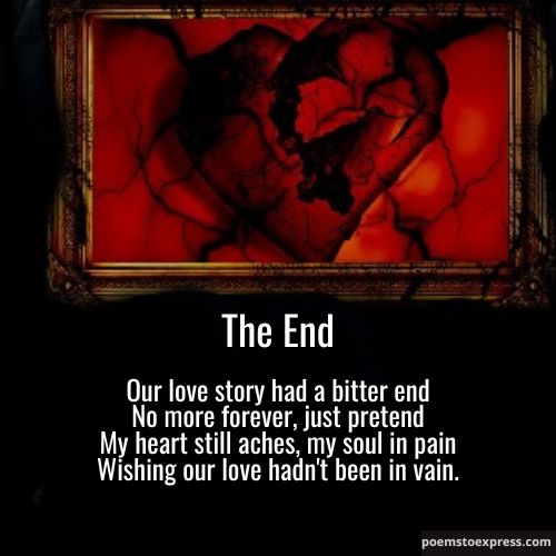 Short poems about heartbreak
