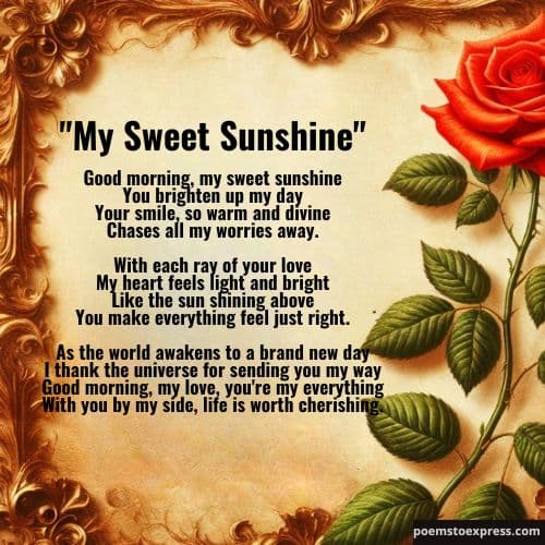 Special good morning poems for her
