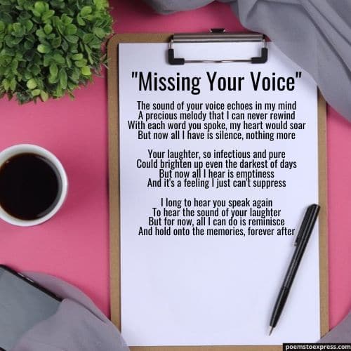 I miss you poems for her