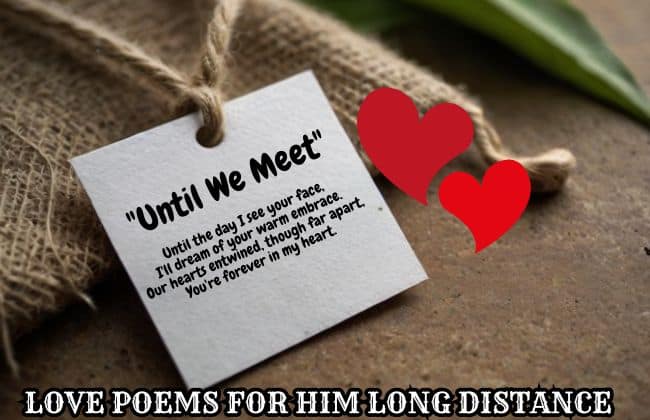 Love Poems for Him Long Distance