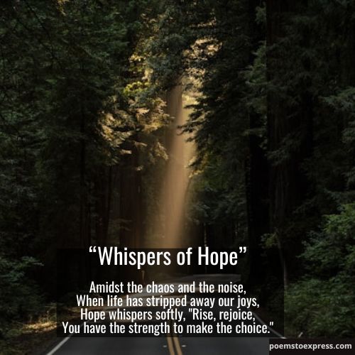 Short poem about hope