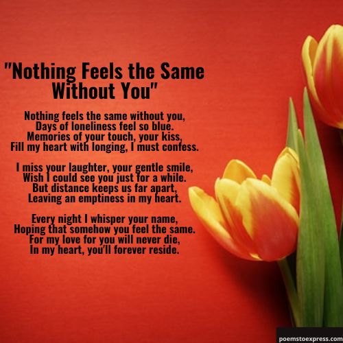 missing you poems for her