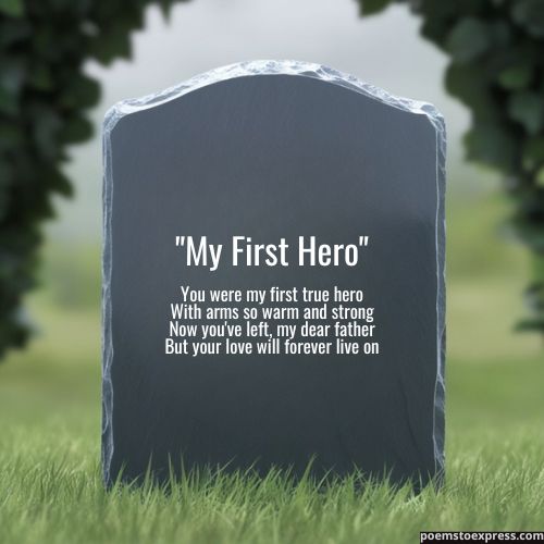 Short funeral poems for dad from daughter