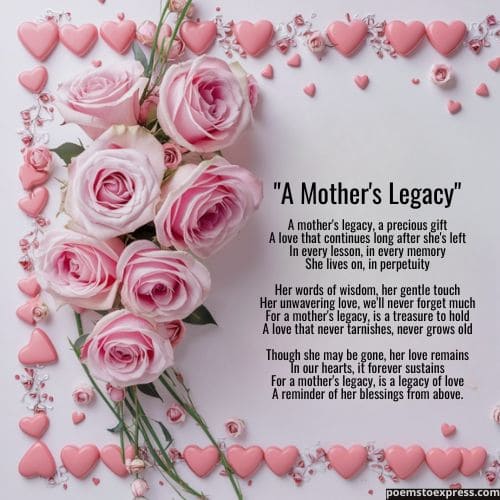 poem for mothers day