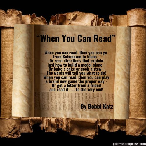 poems about books and reading