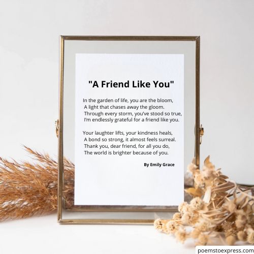 Thank you poems for friend