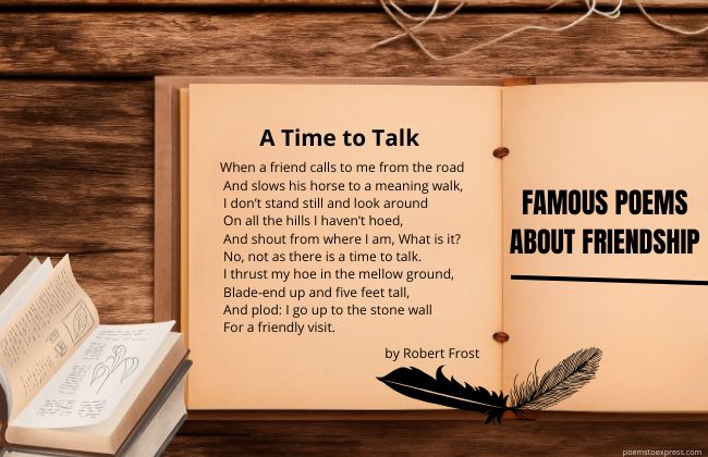 famous poems about friendship